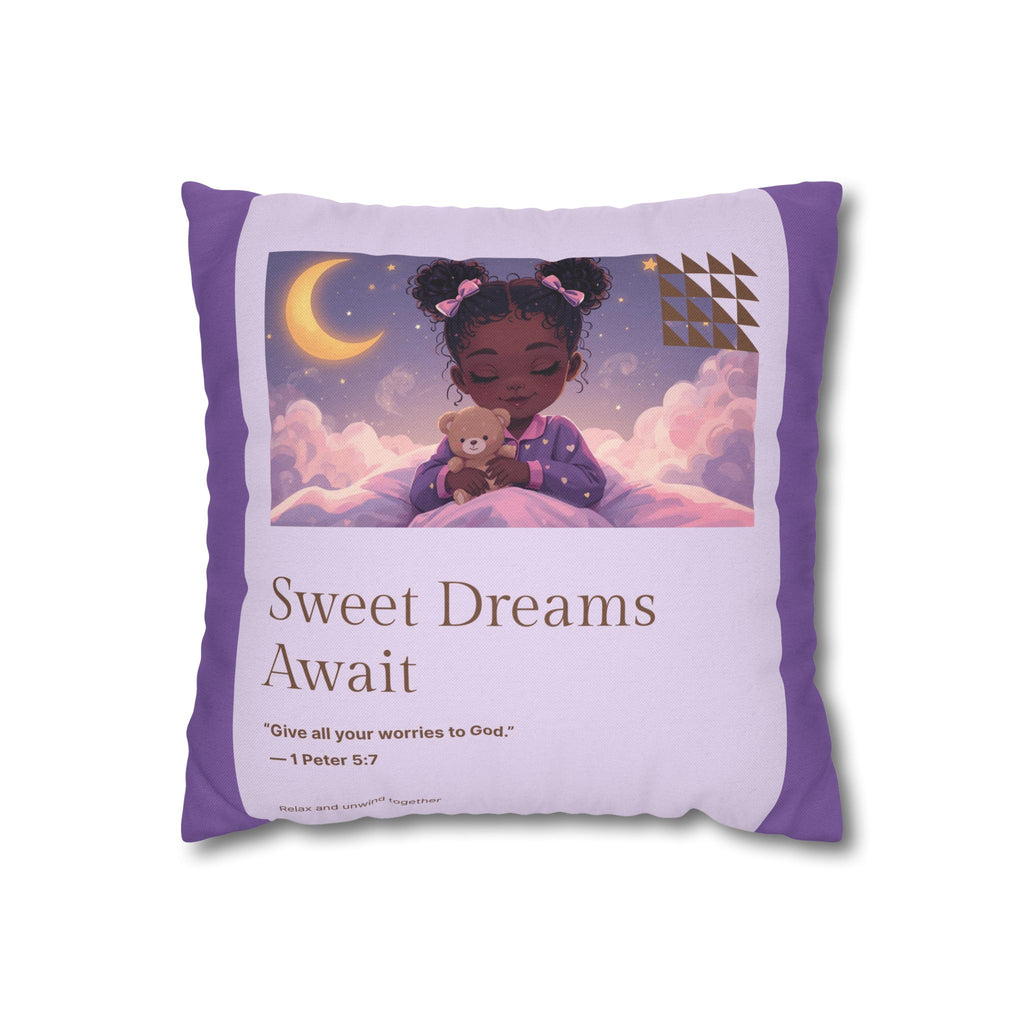 Sweet Dreams Pillowcase 💖 | Cozy Kids Bedtime Comfort (Faith-Inspired Decor)