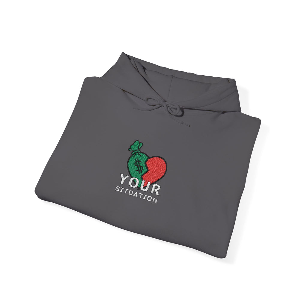Your Situation™ Rose Heart Hoodie | Soft Life Graphic Pullover