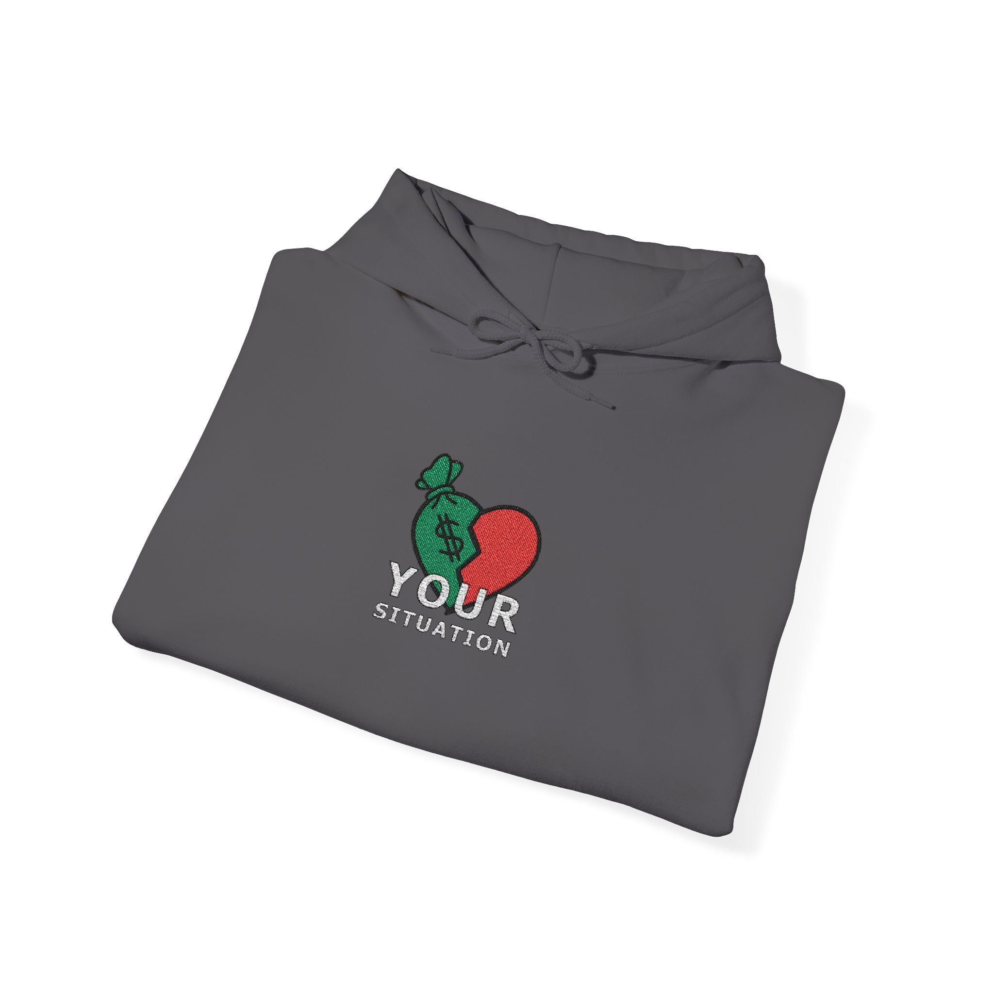 Your Situation™ Rose Heart Hoodie | Soft Life Graphic Pullover