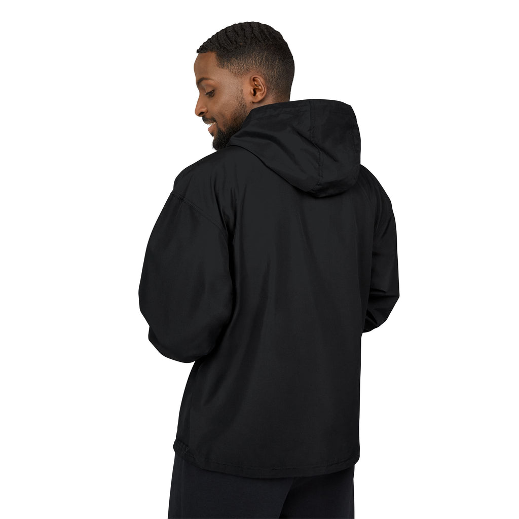 Orange Packable Anorak Jacket with 'Champion' Rose Logo — Lightweight Windbreaker