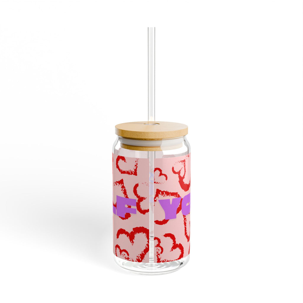 Your Situation™ Motivational Sipper Glass | Aesthetic Self-Care Drink Cup