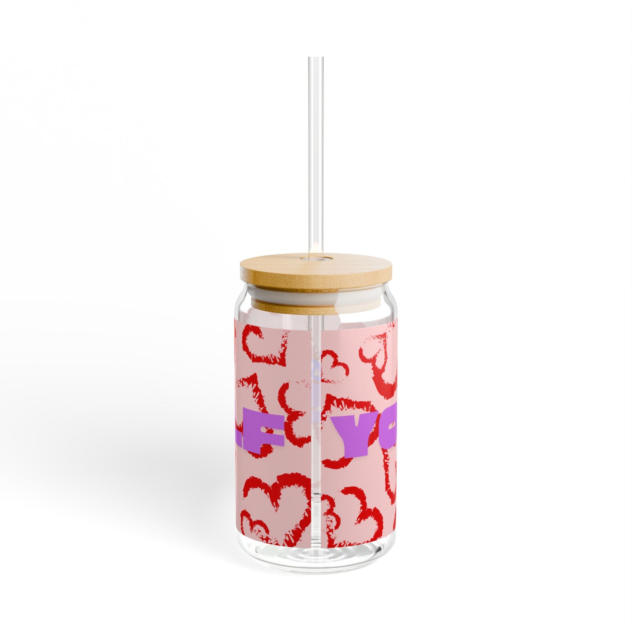 Your Situation™ Motivational Sipper Glass | Aesthetic Self-Care Drink Cup