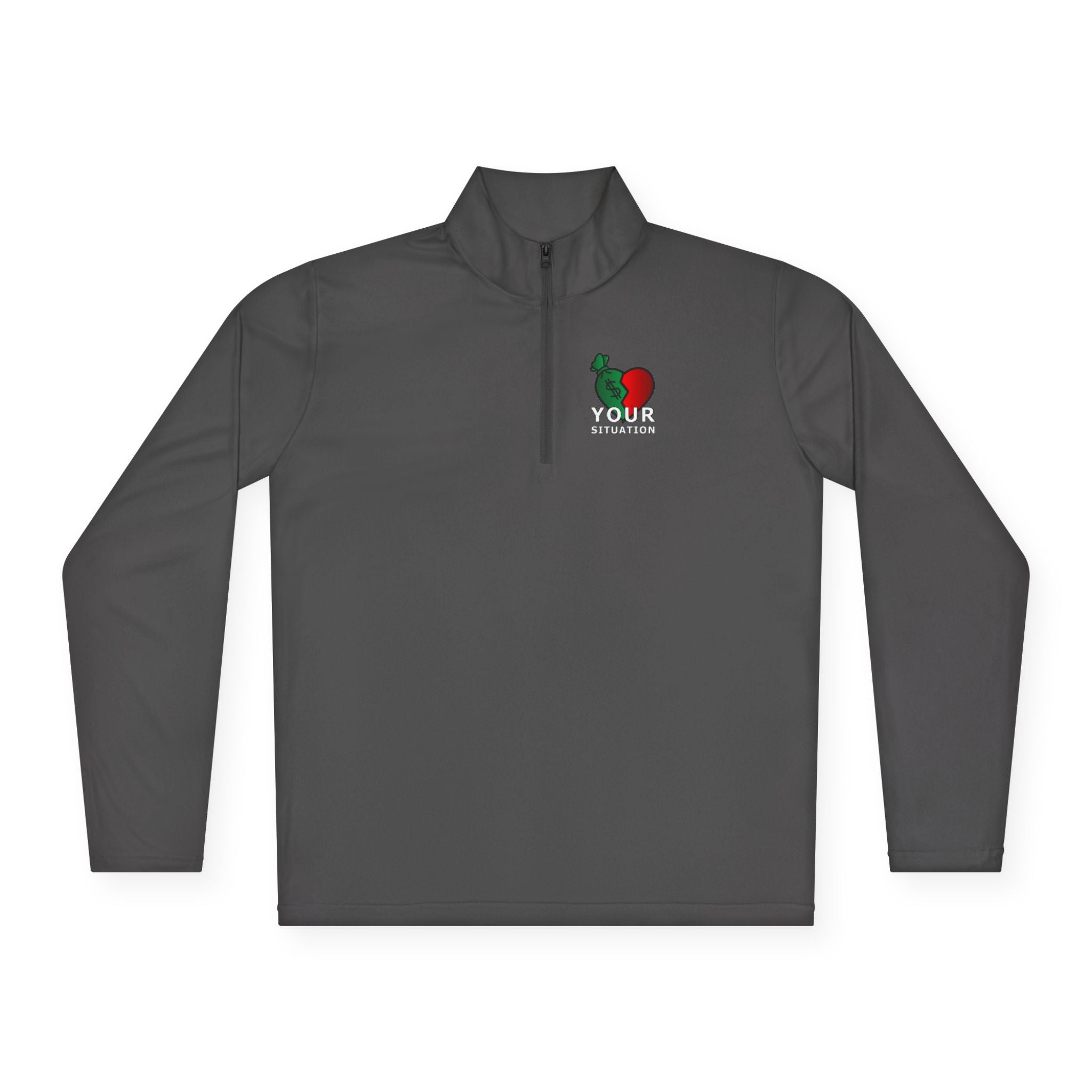 Quarter-Zip Pullover — Italian Flag Rooster "Made in Italy" Embroidered Chest