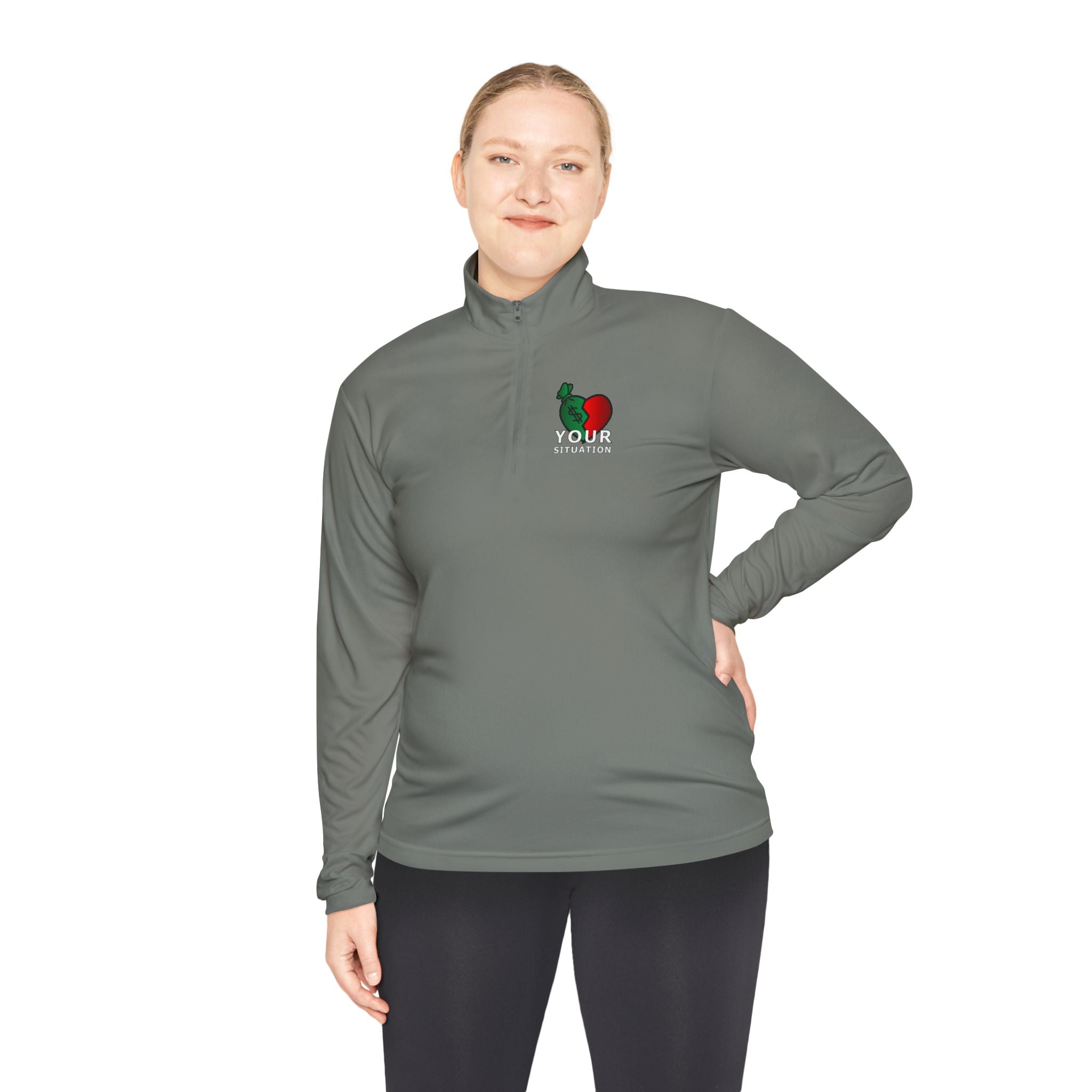 Quarter-Zip Pullover — Italian Flag Rooster "Made in Italy" Embroidered Chest