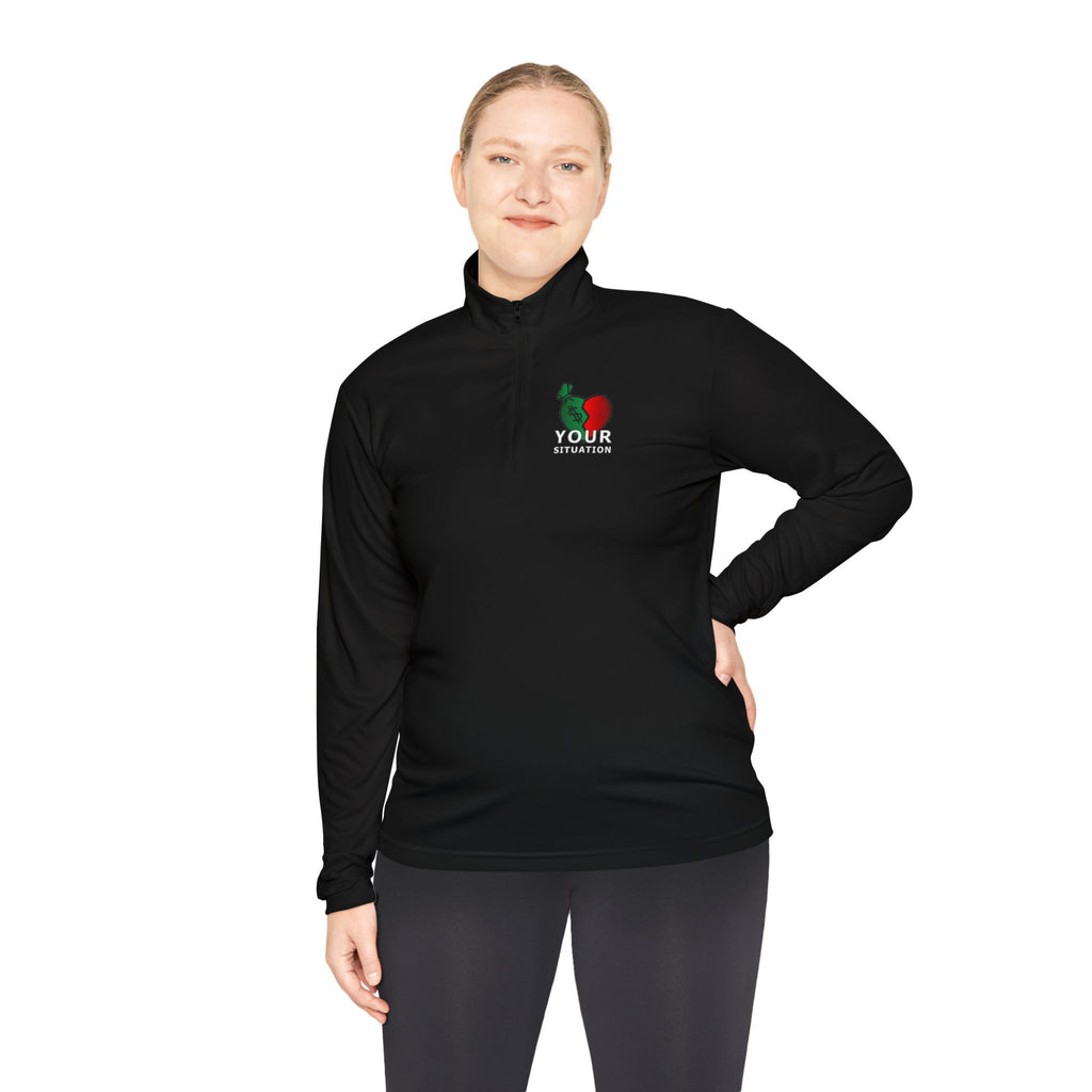 Quarter-Zip Pullover — Italian Flag Rooster "Made in Italy" Embroidered Chest