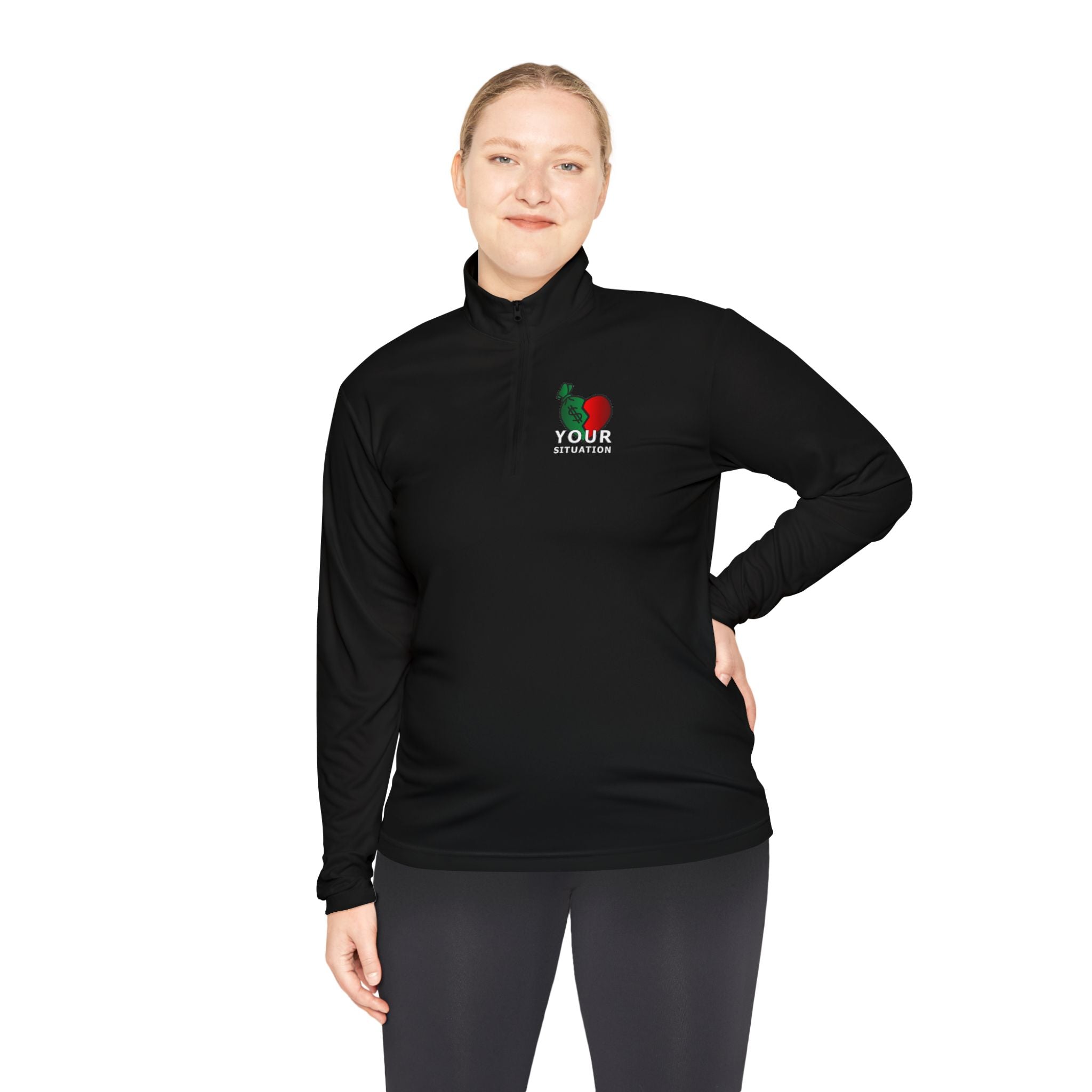 Quarter-Zip Pullover — Italian Flag Rooster "Made in Italy" Embroidered Chest