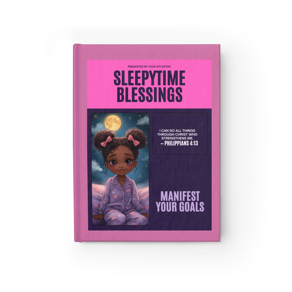 Sleepytime Blessings Journal — Ruled Gratitude & Goal Manifestation Notebook (Philippians 4:13)