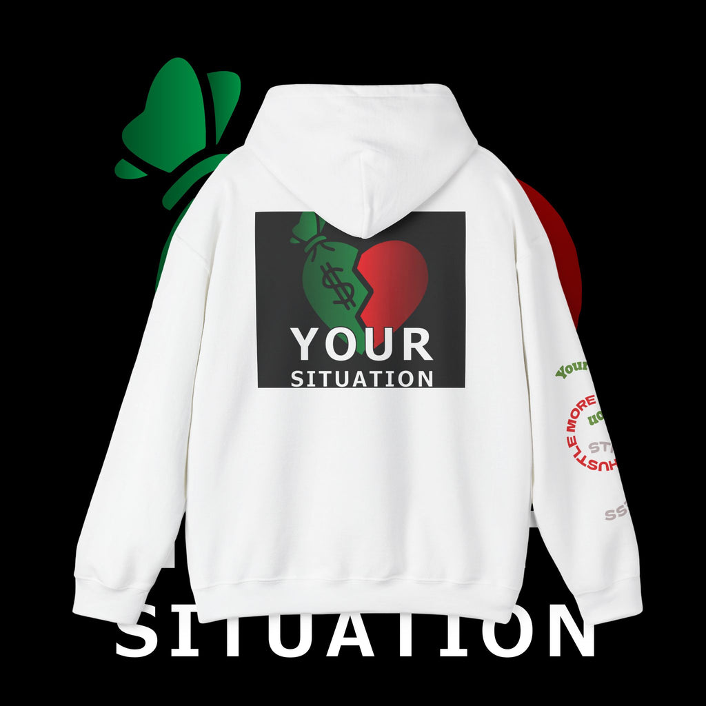 Heart Dollar Situation Hoodie, Unisex Sweatshirt, Casual Streetwear, Gift for Him or Her, Everyday Comfort Wear, Trendy Fashion