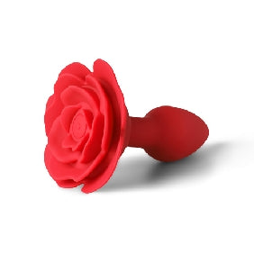 10 Speeds Red Color Silicone Vibrating and Rotating Anal Plug