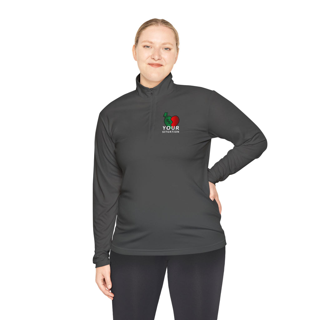 Quarter-Zip Pullover — Italian Flag Rooster "Made in Italy" Embroidered Chest