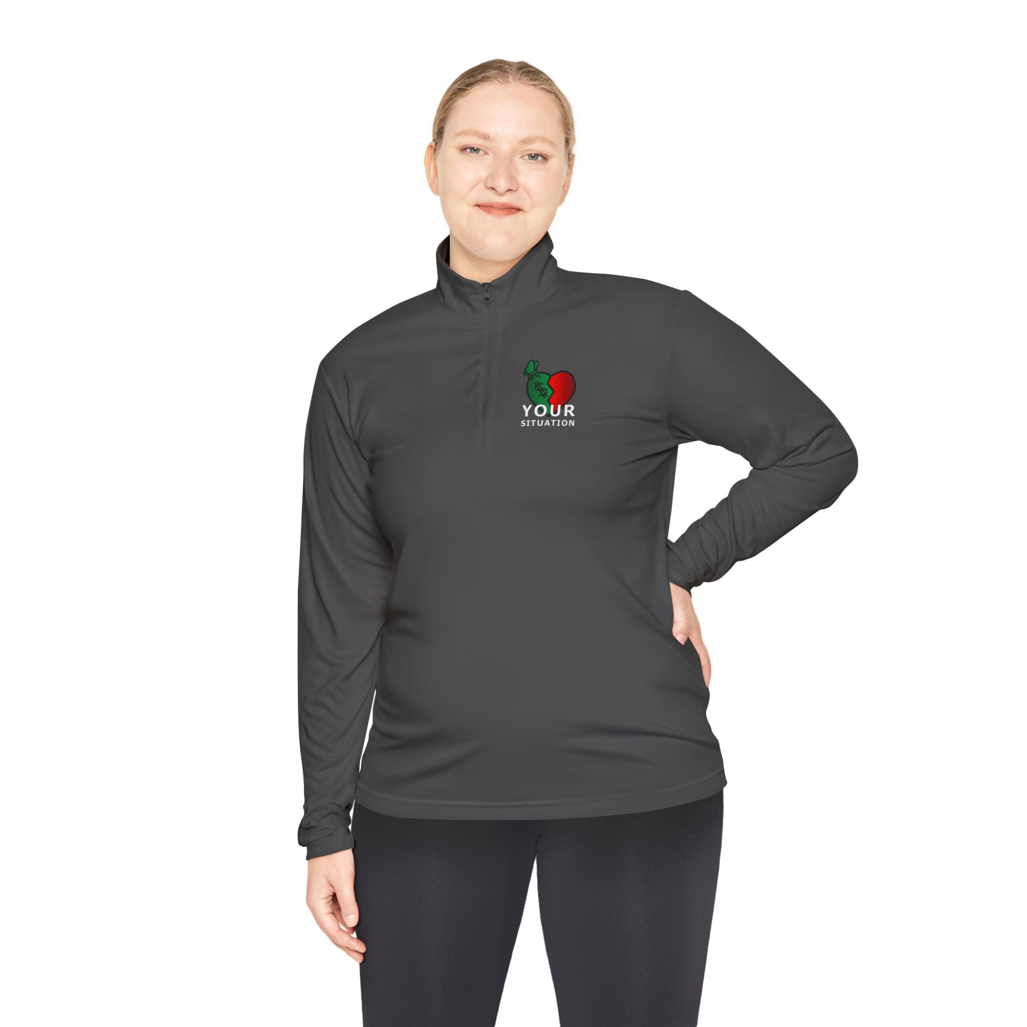 Quarter-Zip Pullover — Italian Flag Rooster "Made in Italy" Embroidered Chest
