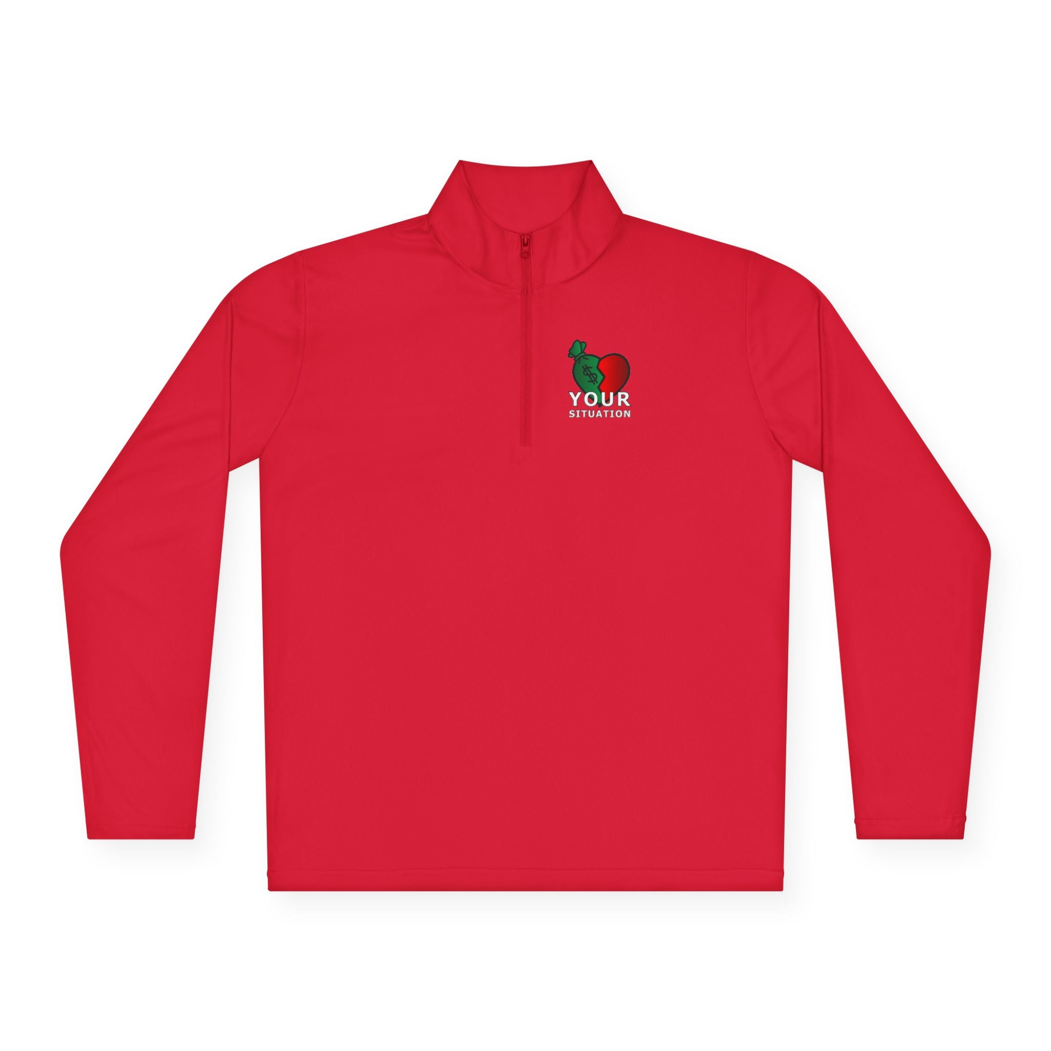 Quarter-Zip Pullover — Italian Flag Rooster "Made in Italy" Embroidered Chest