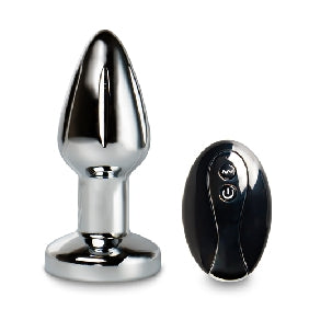 Vibrating Stainless Steel Plug with Remote Control