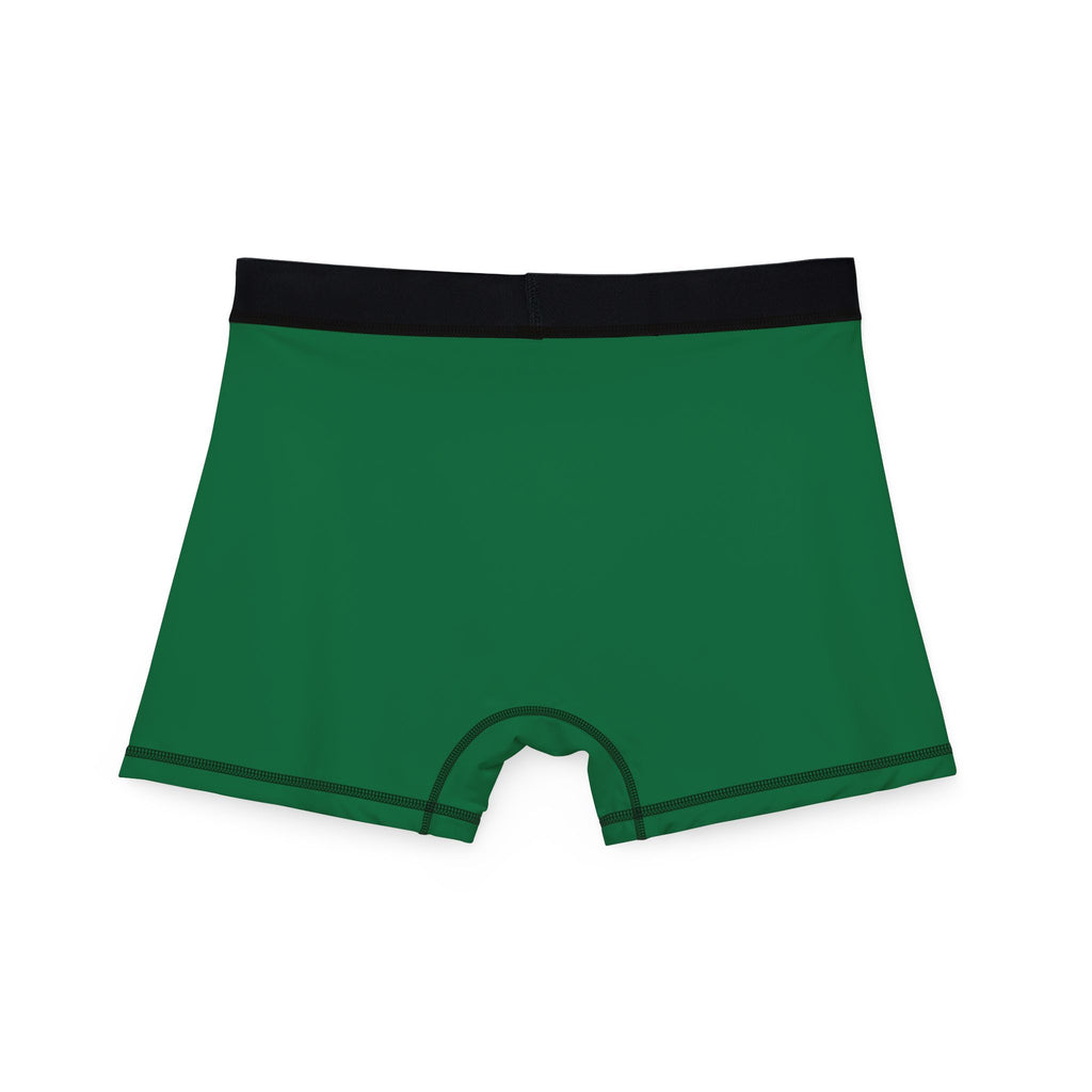 Green Men’s Boxer Briefs — Comfortable All-Over Print Undergarment