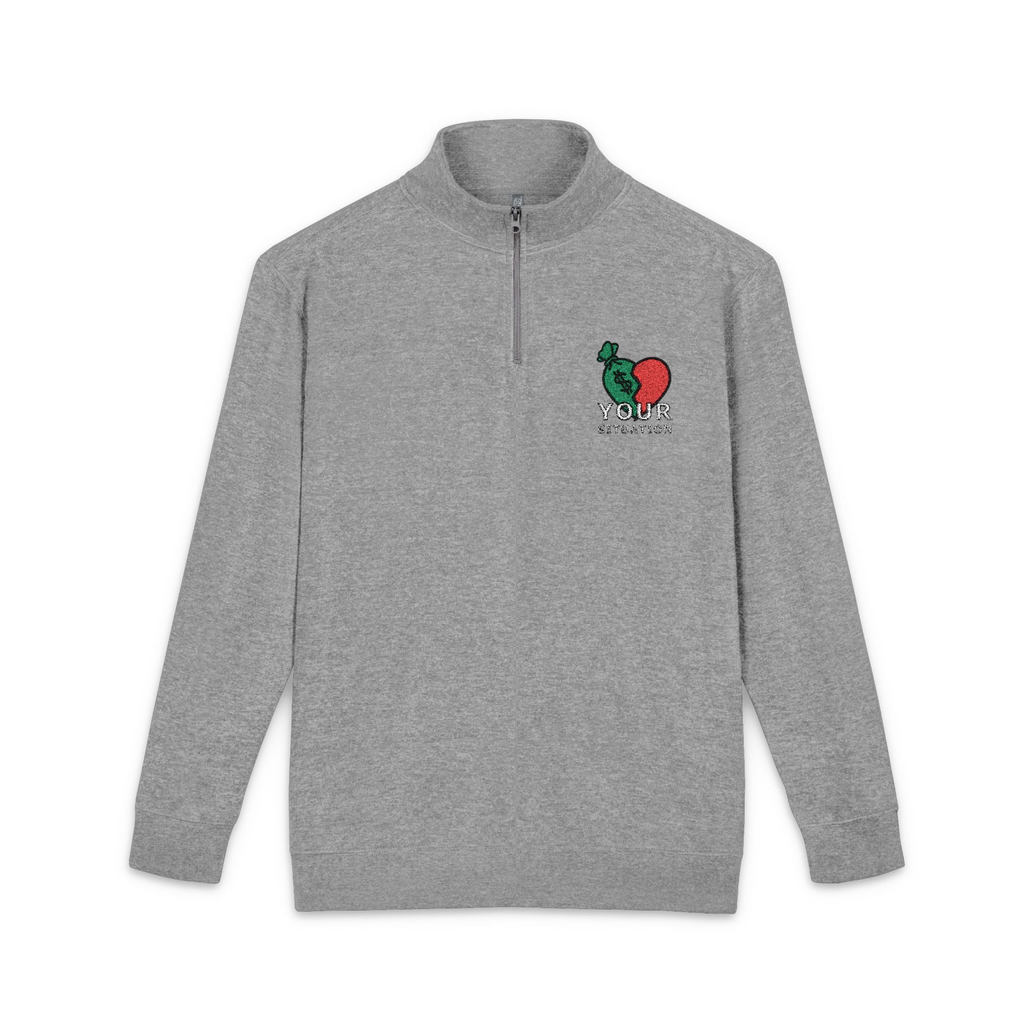 Your Situation™ Hustle More Stress Less Pullover | Embroidered Cozy Fleece Hoodie