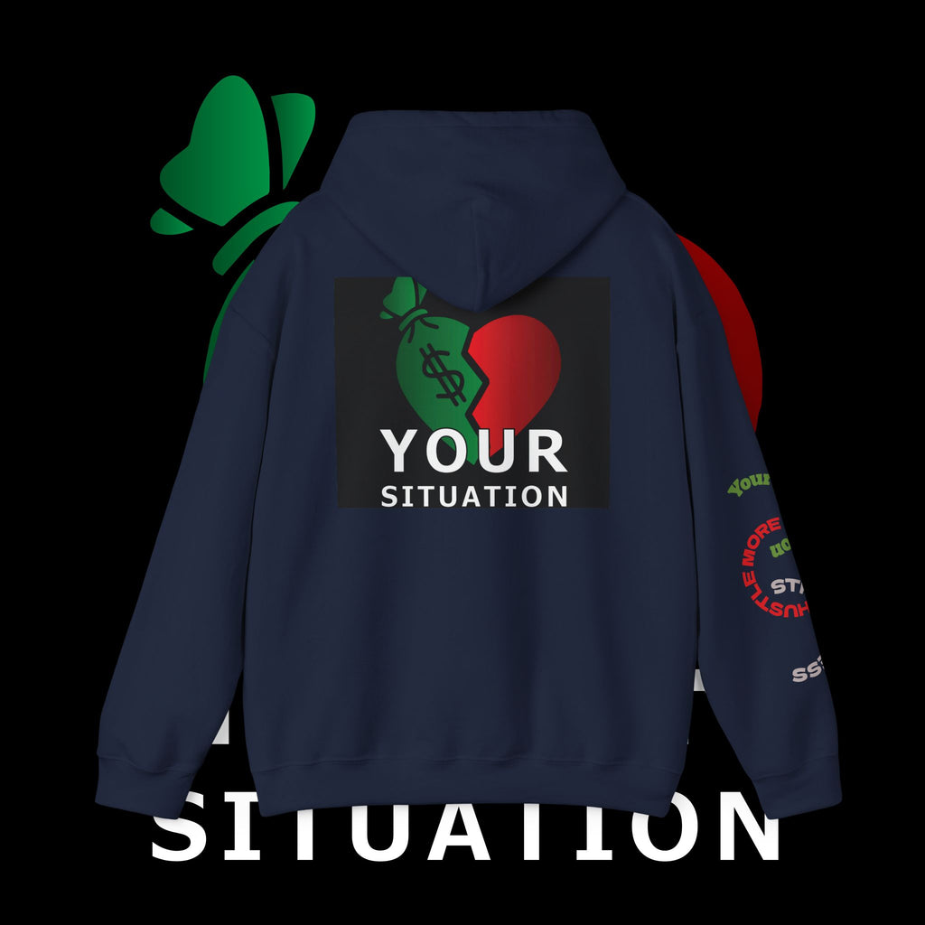 Heart Dollar Situation Hoodie, Unisex Sweatshirt, Casual Streetwear, Gift for Him or Her, Everyday Comfort Wear, Trendy Fashion