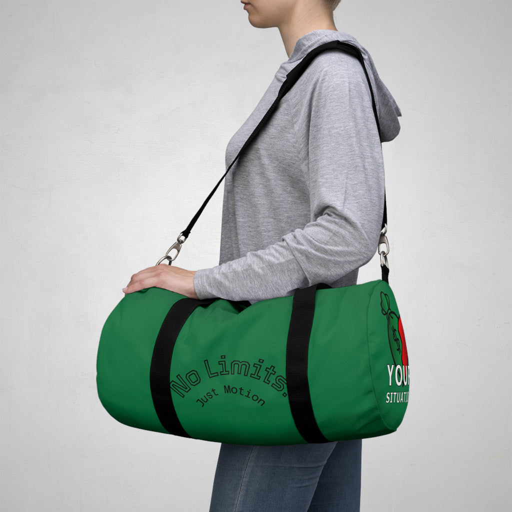 Classic Green Duffel Bag — Travel & Gym Weekend Carryall