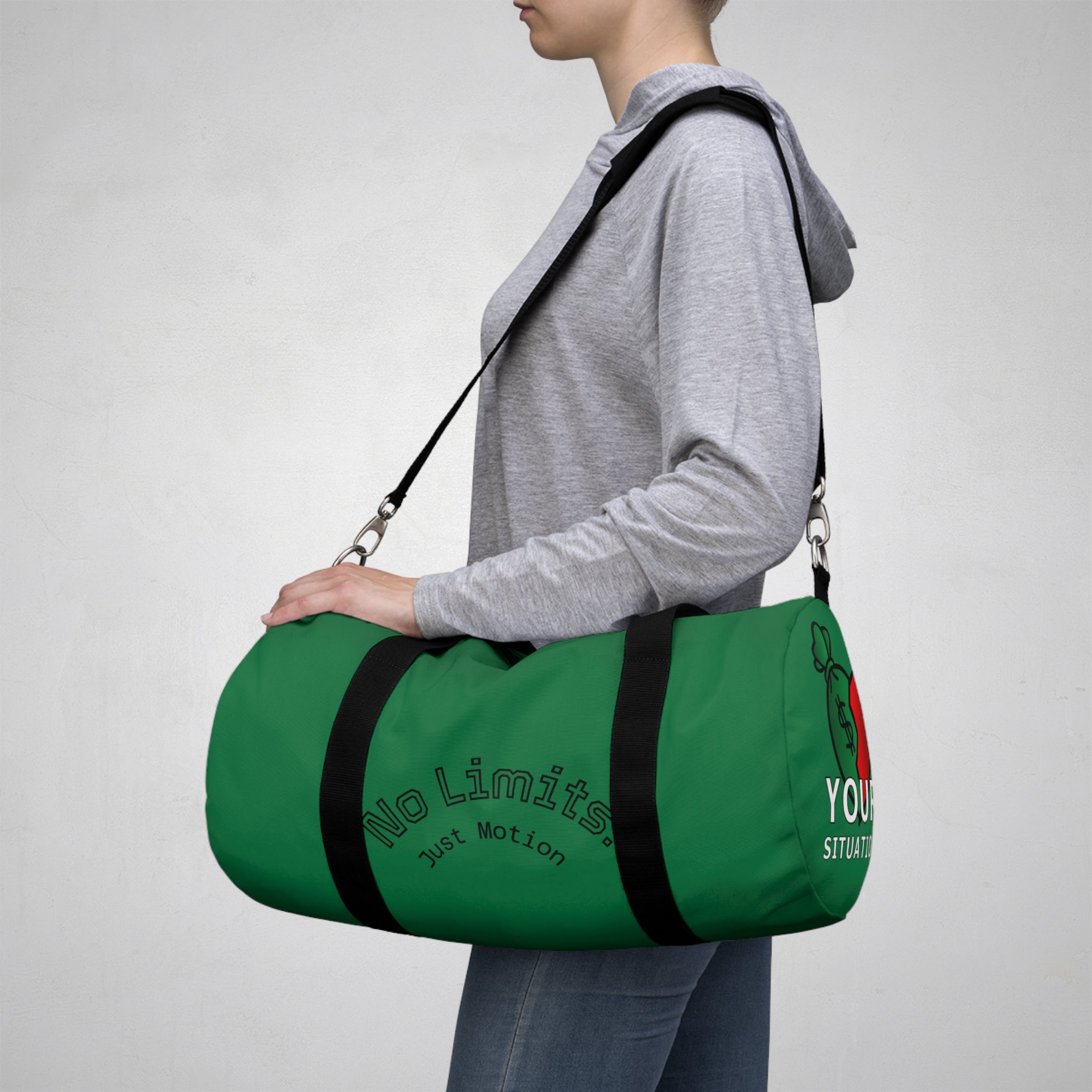 Classic Green Duffel Bag — Travel & Gym Weekend Carryall