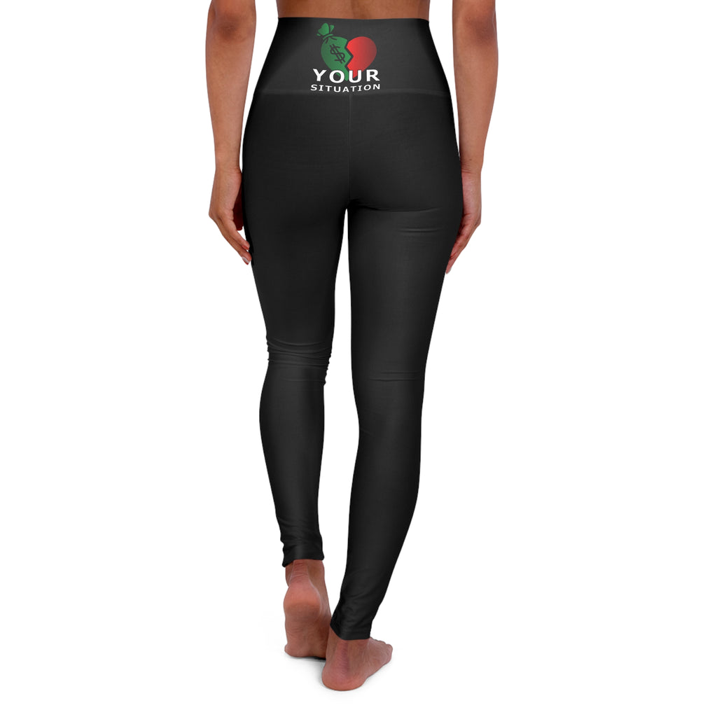 High-Waist Yoga Leggings — 'Your Situation' Logo Activewear