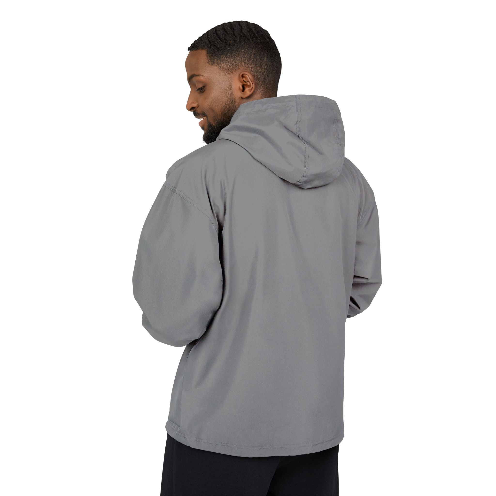 Orange Packable Anorak Jacket with 'Champion' Rose Logo — Lightweight Windbreaker