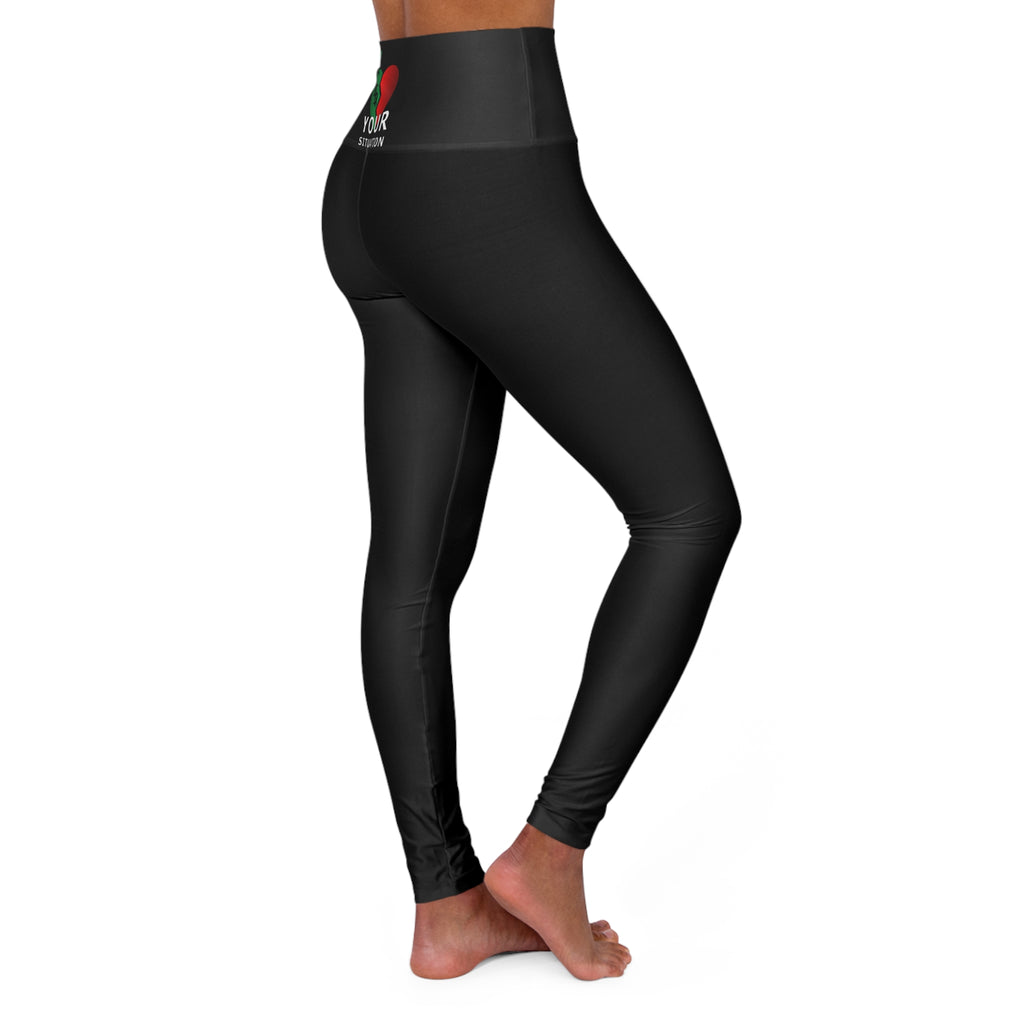 High-Waist Yoga Leggings — 'Your Situation' Logo Activewear