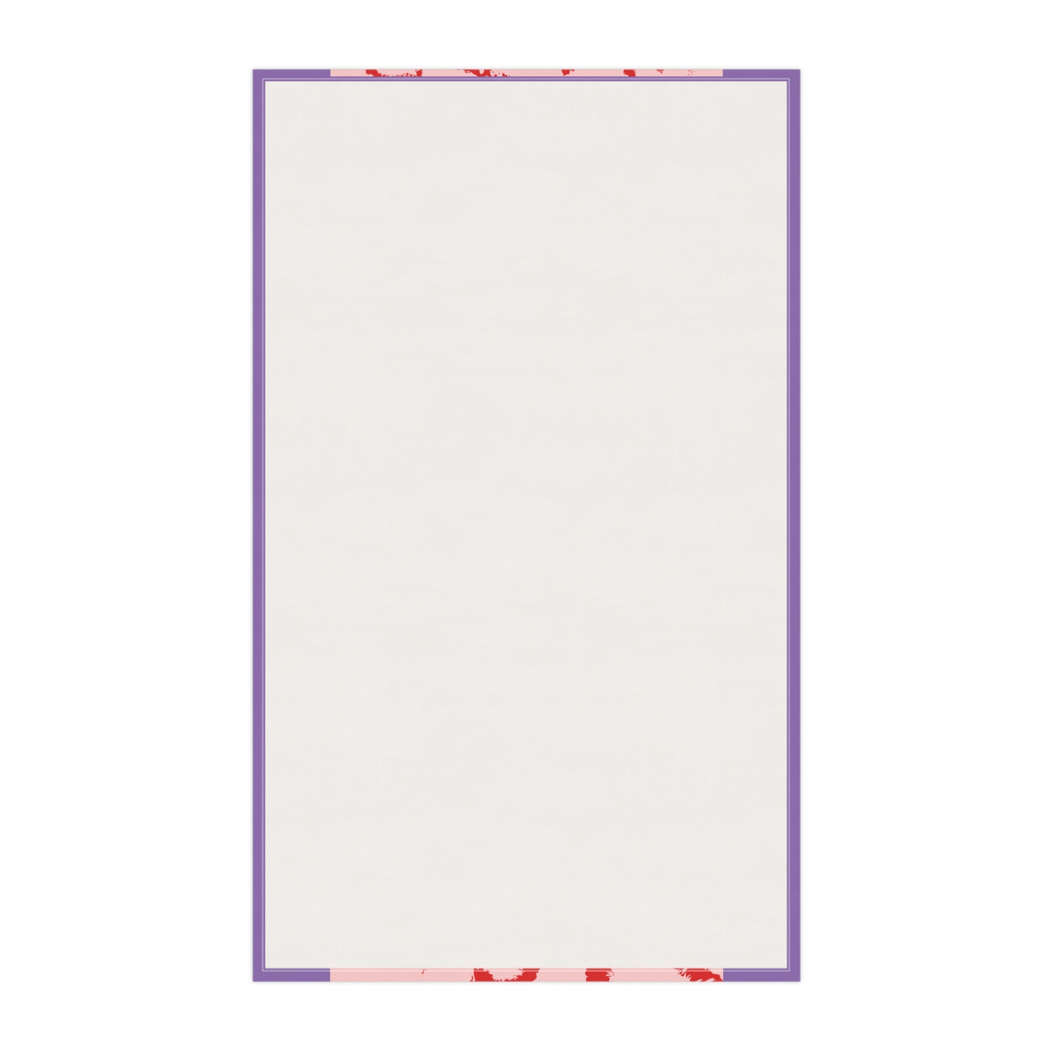 Tea Towel — Love Yourself Heart Pattern (Valentine’s Day, Self‑Care Kitchen Decor)