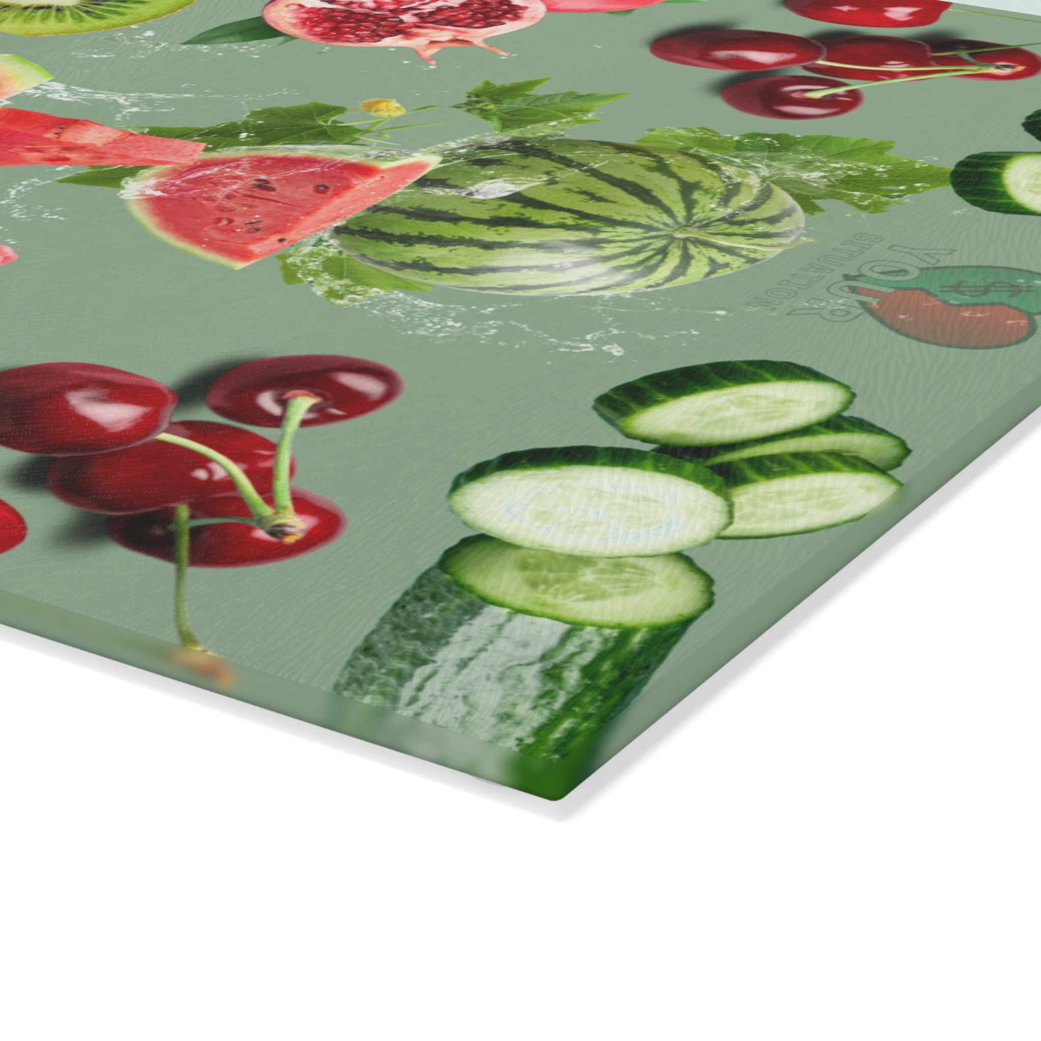 Your Situation™ Fresh Fruit Glass Cutting Board 🍉