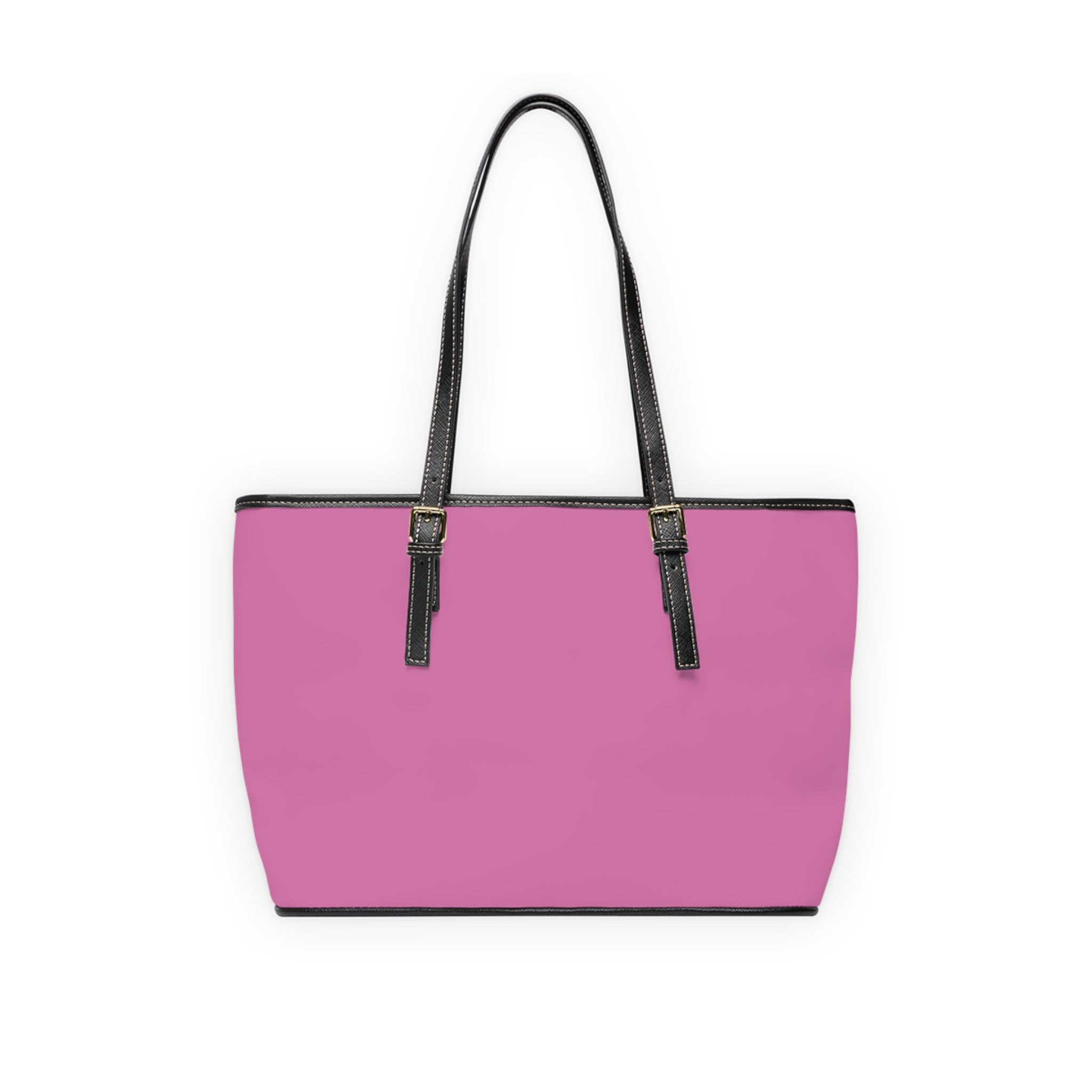 Pink PU Leather Tote Bag — "Your Situation" Heart & Money Graphic