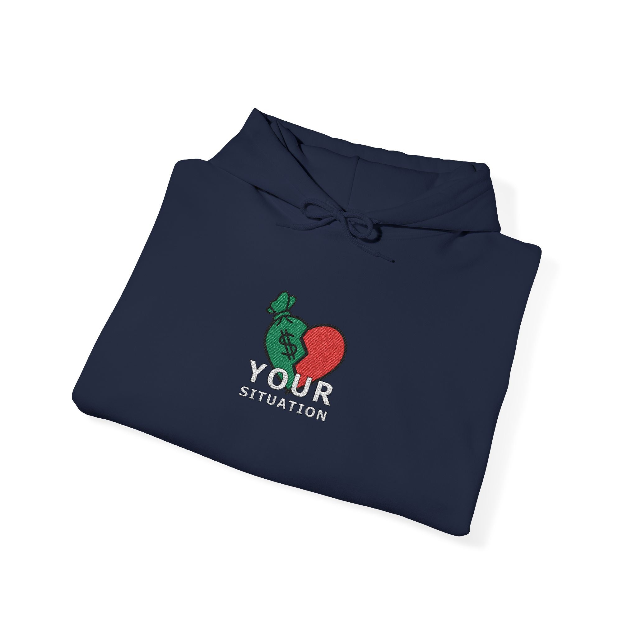 Your Situation™ Rose Heart Hoodie | Soft Life Graphic Pullover