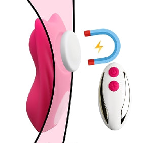 Remote Control 9-Speed Silicone Vibrator for Panties with Magnetic Clip