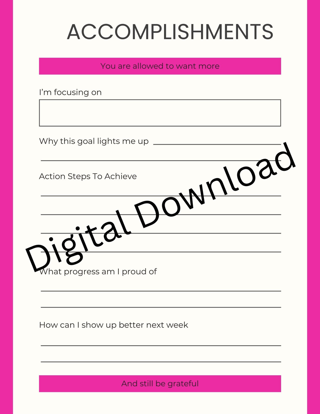 2026 Brain Dump Planner ✨ | Reset Your Mind & Get Your Life Together (Digital Download)