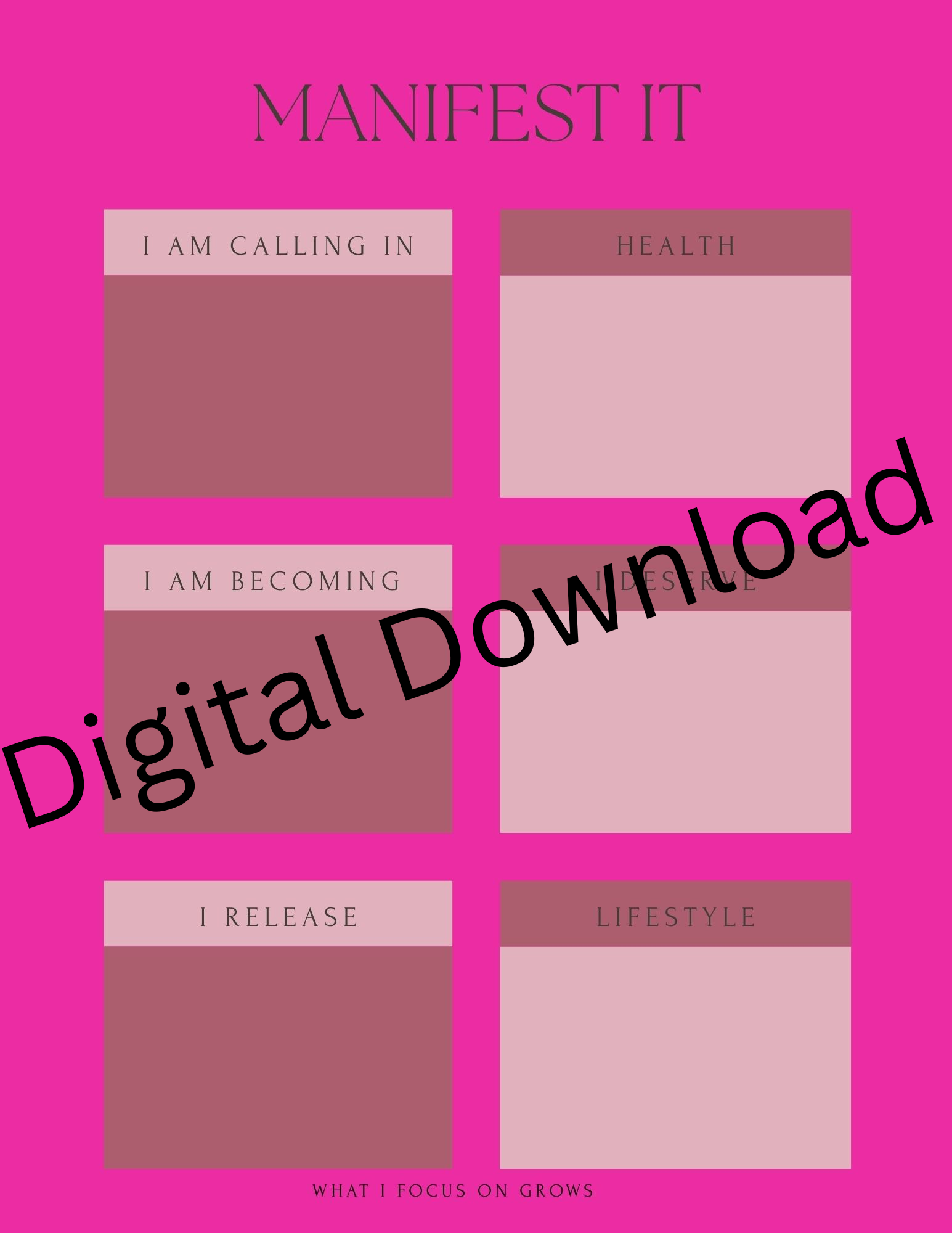 2026 Brain Dump Planner ✨ | Reset Your Mind & Get Your Life Together (Digital Download)