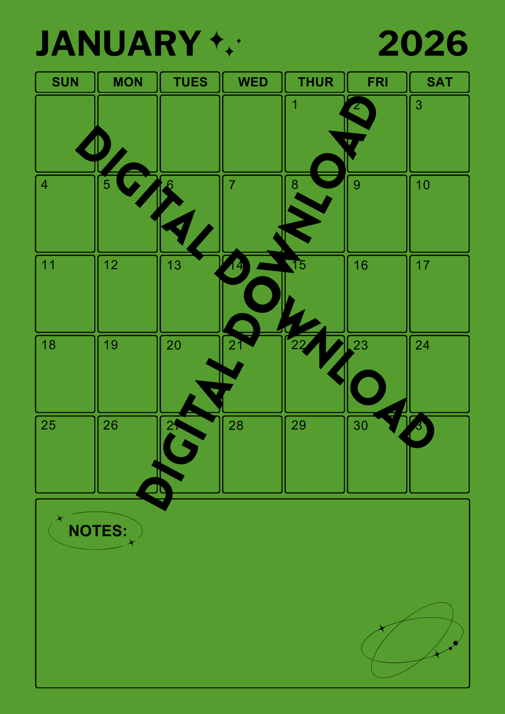 2026 Brain Dump Planner – Digital Fillable Edition (Business & Life Reset)