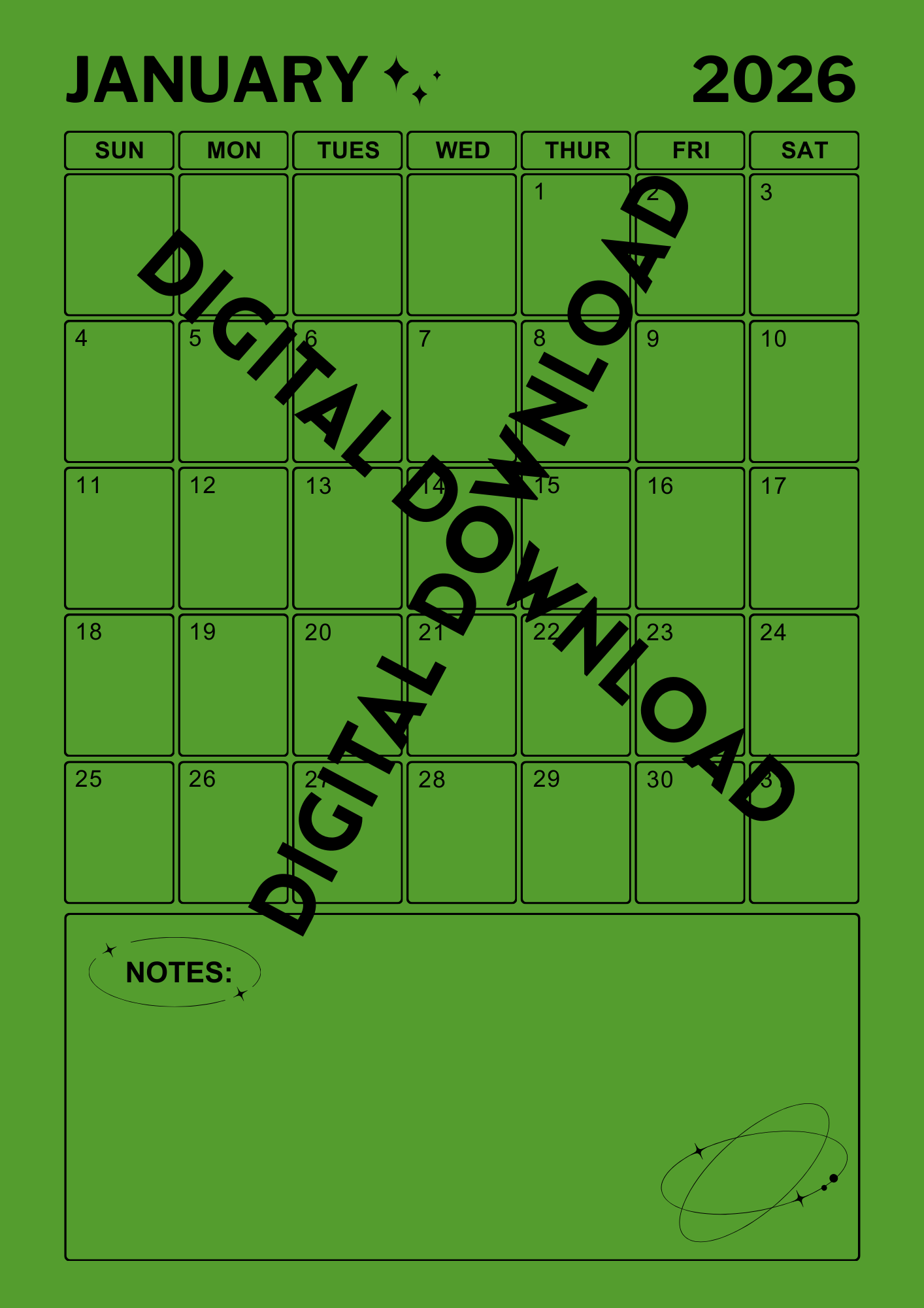 2026 Brain Dump Planner – Digital Fillable Edition (Business & Life Reset)